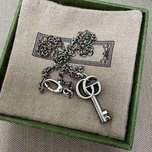 Gucci GG Marmont key pendant necklace